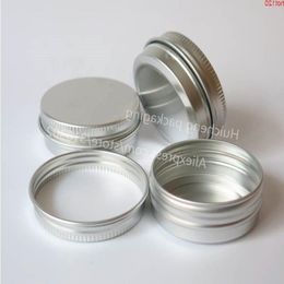 50 x 30g aluminum jar 30 gram metal cream 1 oz silver tin g cosmetic containergood Ipbbe