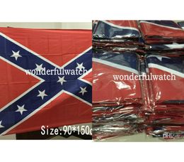 50pcs Confederate Flags Civil War Flag National High Quality Polyester Two Side Pirnted 3*5 Bettle Flags 150*90cm By Dhl4281291