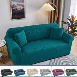 Chair Covers 2023 Living Room Sofa Cover Solid Color Plaid Thick Jacquard Corner Elastic Furniture Protection Cushion Seat