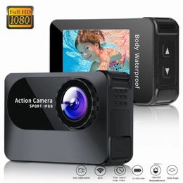 Weatherproof Cameras 1080P HD WiFi Action Camera 20 Inch Screen 10M 170D Underwater Body Waterproof Camcorder Sport Helmet Video Recording 231025