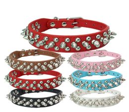 pet collars Fancy rivet dog collar antibit small and medium size dog1551107