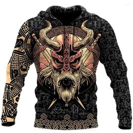 Men's Hoodies Vintage Pirate 3d Print For Men Clothing Autumn Winter Long Sleeve Leisure Sweatshirt Oversized Hooded Tops