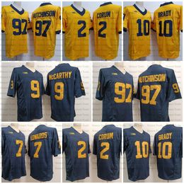 Michigan Wolverines 7 Donovan Edwards Football Jerseys 2 Blake Corum 10 Tom Brady College Football Jersey 97 Aidan Hutchinson Mens Stitched Shirts New