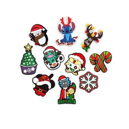 Shoe Parts Accessories Christmas Shoes Decoration Charms For Clog Cartoon Boy Girl Kids Adt Men Women Party Holiday Gifts Drop Delive Otdyr