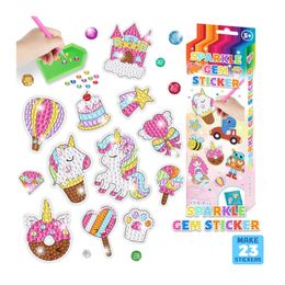 Kids' Toy Stickers 5D DIY Unicorn Sparkle GEM Art Craft Kits Dinosaur Diamond Painting Stickers Set Toy Gift for Kids 231025