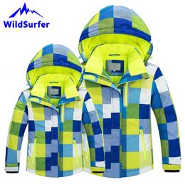 Skiing Suits Children Skiing Jacket Winter Men Women Boys Girls Ski Windproof Warm Snow Jackets Child Snowboard Suits 231025