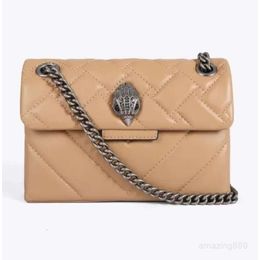 Kurt Geiger London Kensington Mini Size Metal Chains Bags for Women Luxury Designer Bag Real Leather Cross Body Handbagk