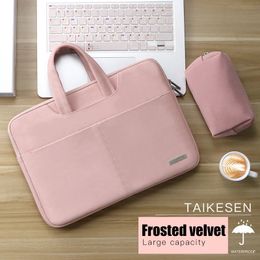 Laptop Bags Laptop Bag 13.3 15.6 14 inch Waterproof Notebook Bag Sleeve For Case M1 Air Pro 13 15 Shoulder Handbag Briefcase 231025