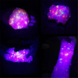 Clay Dough Modelling Glow In Dark Star Fluffy Foam Slime Clay Ball Supplies Charms Slime Cloud Craft 231026