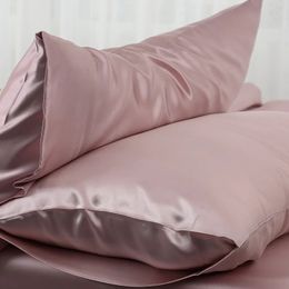 Pillow Case 100% Natural Mulberry Silk Real Protect Hair Skin Pillowcase Any Size Customised Bedding Cases Cover 231026