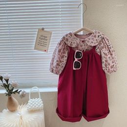 Clothing Sets Girls Clothes Autumn Spring Long Sleeve Shirt Jeans Toddler Girl Fashion Kids Suits Children 2pcs PTKPCC