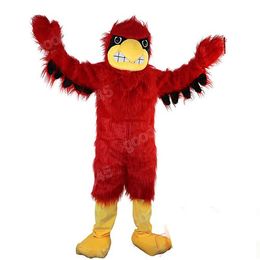 2024 Adult Size Red Eagle Mascot Costumes Halloween Fancy Party Dress Cartoon Character Carnival Xmas Advertising Birthday Party Costume Unisex Outfit