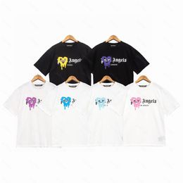 Palms T Shirts 23SS Letter Palm Angel PA Logo Loose Casual Unisex Round Neck Short Sleeve Men Women Lovers Style Boyfriend Gift T-shirt Angels 2082 ZTM