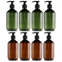 Liquid Soap Dispenser 4pcs Hand Pump Bottles Spray Bottle Portable Bathroom Shampoo Conditioner Reusable 500ml Cosmetic Containers