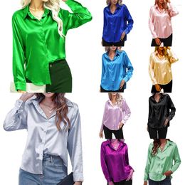 Women's Blouses 40 Colors Oversize Women Shirts Solid Plain White Black Green Red Blue Pink Yellow Gold Purple Blouse Casual Business Barry