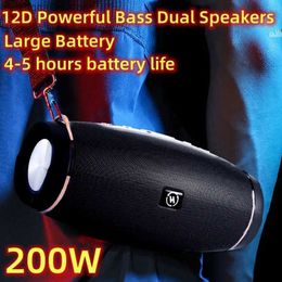 Cell Phone Speakers Powerful Subwoofer Portable Radio FM Wireless Caixa De Som Bluetooth Speaker Music Sound Box Blutooth For Large High Power Bass T231026