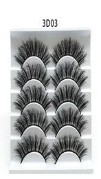 NEW 5Pairs Faux 3D Mink Eyelashes False Eyelashes Natural Thick Long Eye Lashes Eyelash Extension Wispy Makeup Beauty Tools 5style7592557