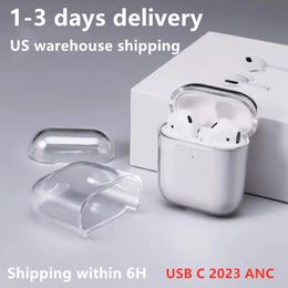 Для AirPods Pro 2 2023 USB C air pods наушники airpod 3 твердый силиконовый милый защитный чехол для наушников Apple Wireless Charging Box противоударный 3-й 2-й чехол