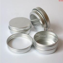 50 x 30g Aluminium jar 30 Gramme metal cream 1 oz silver tin g cosmetic containergood Lpwsm