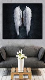 Modern Abstract Angel Wings Vintage Wall Posters Prints Black and White Wall Art Canvas Paintings Decorative Pictures for Living R2383670