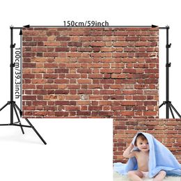 Wall Stickers Red Brick Pography Backdrop Thin Vinyl Po Backdrops Background Baby Birthday Party Wedding Graduation Home 231026