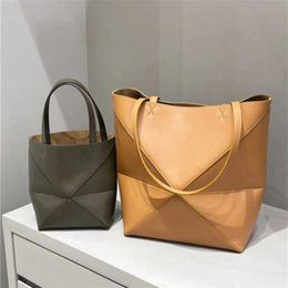 Chic Le Mirror Quality Fold Tote Unisex Designer Bags Cowhide Luxury Handbags Tote Shopping Bag Large Basket Bucket Bag Travel Crossbody Shoulder Totes 230815