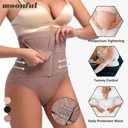 Womens Shapers Shapewear Women Tummy Control Waist Trainer Body Shaper Slimming Flat Belly Sheathing Panties Postpartum Girdle Underwear 231025