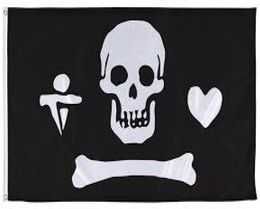 bones pirate Black skull crossbones flag 5x3FT 150x90cm Polyester Printing Indoor Outdoor Flag With Brass Grommets6698366