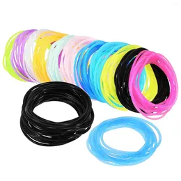 Pendant Necklaces Silicone Bracelet Jelly Bracelets Girls Luminous Bangle Night Bangles Wristband Hair Bands Hand Colourful Ties