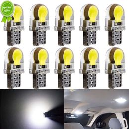 New 10 PCS COB LED Light T10 W5W 194 Bulb 12V 7500K White Car Interior Dome Door Maps Reading Trunk License Plate Silicone Lamps