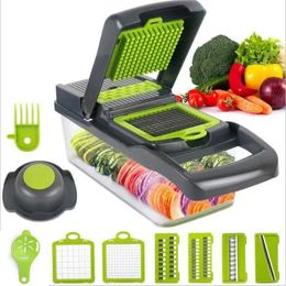 Fruit Vegetable Tools 11 in 1 Chopper Multifunctional Food Veggie Salad Manual Grater Kitchen Gadgets Mandolin Potato Cheese 231026