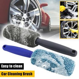 Car Sponge Version Lengthened Maintenance Rim Cleaning Brush Wash Beauty Microfiber Wheel Detailing Auto Accessorie