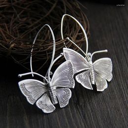 Stud Earrings Retro Butterfly Ear Line Simple Temperament Fashion Niche Design Jewellery Women's Vintage
