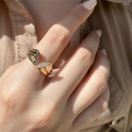 Wedding Rings Vintage Butterfly Ring For Women Trendy Inlaid Zircon Insect Adjustable Opening Party Gifts Arrivals 2023 Jewelry