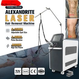 Professional Alex Laser Hair Removal Machine Rejuvenation Vascular Pigmentation Remove Equipment Alexandrite Nd Yag Skin Rejuvenation Device 4000W