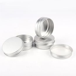 60ml Empty Aluminium Cosmetic Containers Boxes Pot Lip Balm Aluminium Jar Tin For Creams Ointment Hand Cream Packaging Ckado