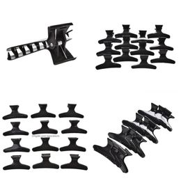 Hair Clips Wholesale- 12Pcs Black Color Crab Clamp High-Quality Fashion Plastic Claw Drop Delivery Products Care Styling Tools Dhbqs