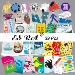 Kids' Toy Stickers 39 Pcs Stickers Aesthetic Travel Cities Decals Waterproof Pegatinas for Travel Case Laptop Luggage Decorate 231025