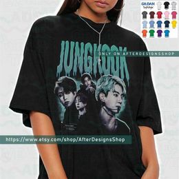 Men's T Shirts Jungkook Shirt BN147 Tee Vintage Korean K Fans Gift Kpop Tshirt Unisex Men'sMen's260D