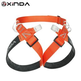 Climbing Harnesses Xinda Outdoor Cave Exploration Safety Belt Fast Descent Rock Climbing Harness Ultra-light Simple Half- 231025