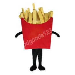 High quality Fries Mascot Costumes Halloween Fancy Party Dress Cartoon Character Carnival Xmas Advertising Birthday Party Costume Outfit