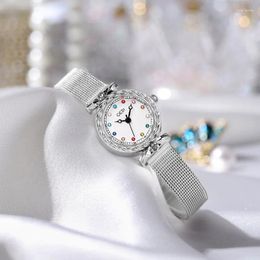 Wristwatches 2023 Luxury Watches Women Fashion Designer Stainless Steel Woman Watch Elegant Wristwatch Quartz Ladies Clock For Girl