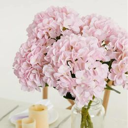 Decorative Flowers Artificial Vintage Silk Hydrangea Bouquet Wedding Fake Plants For Christmas Home Garden Decoration
