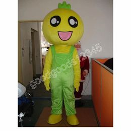 High quality Yellow Walking Doll Mascot Costumes Halloween Fancy Party Dress Cartoon Character Carnival Xmas Advertising Birthday Party Costume Outfit