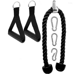 Accessories Gym Fitness Tricep Rope Cable Pull Down Exercise Equipment Weights Handles Workout Muscle Training For