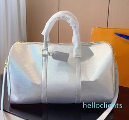 luggage duffle bag designer travel bag duffles bags Womens designers Handbags Fashion classic large capacity silver color baggage