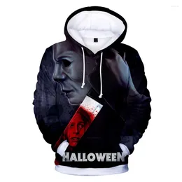 Men's Hoodies Horror Halloween 3D Print Killer Michael Myers Graphic And Women's Casual Fashion Pullover Sweatshirt Tops