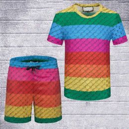 2022 Designer Mens Tracksuits Sets new sports Sweatshirts Casual Suit Sports Sporting Suit Men Short Pants T-shirt stripe Pull336k