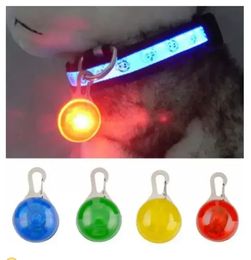 Pet Dog Cat Pendant Collar Flashing Bright Safety LED Pendant Security Halsband nattljus krage hänge av havet frakt ny