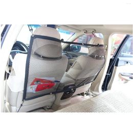 Dog Carrier Car Vehicle Backseat Pet Fence Anti-collision Mesh Barrier Safety Net Isolation Bar Child Protection Puppy Harness